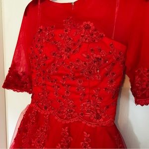 Red Lace Dress